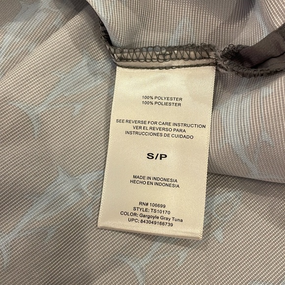 Men’s Realtree Gray Blue Fishing Button Down Shirt Size Small - Picture 5 of 5